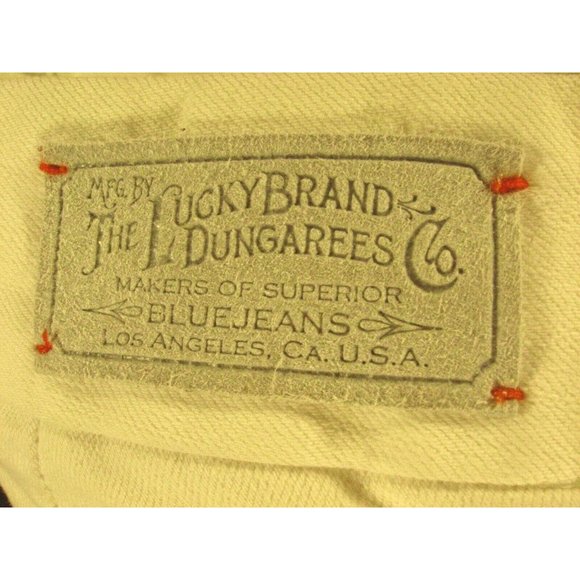 Lucky Brand Womans Jean Shorts 6 White Bermuda Denim - Picture 8 of 10